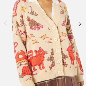 Anthology cardigan, size Large.  New with tags, never worn.  Non-smoking home.